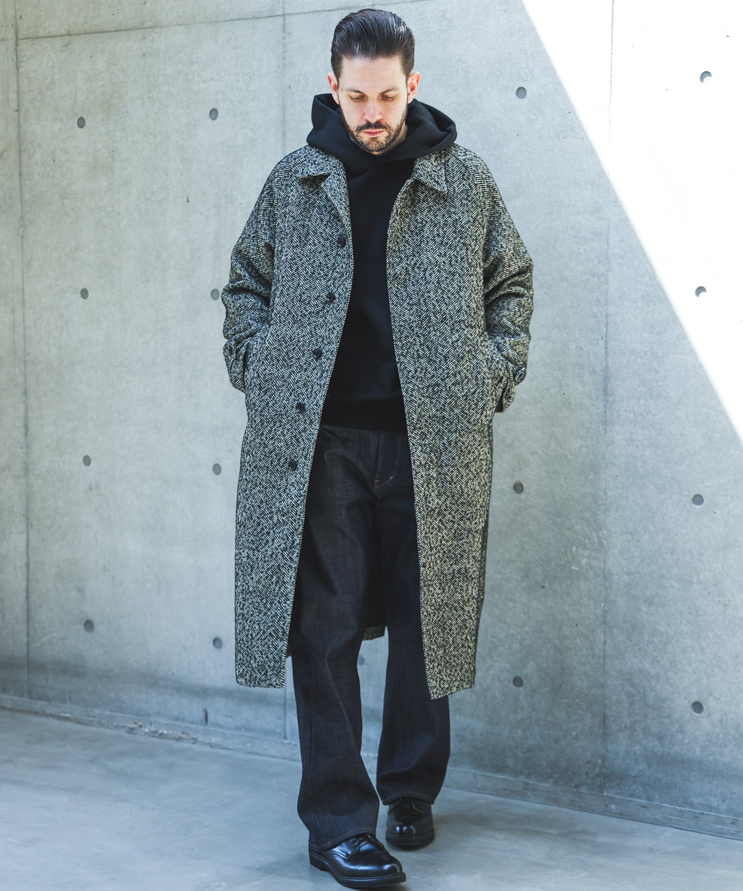【予約商品】TECH TWEED HERRINGBONE / BALMACAAN COAT /M263127