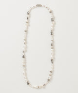 Metal x Pearl Necklace