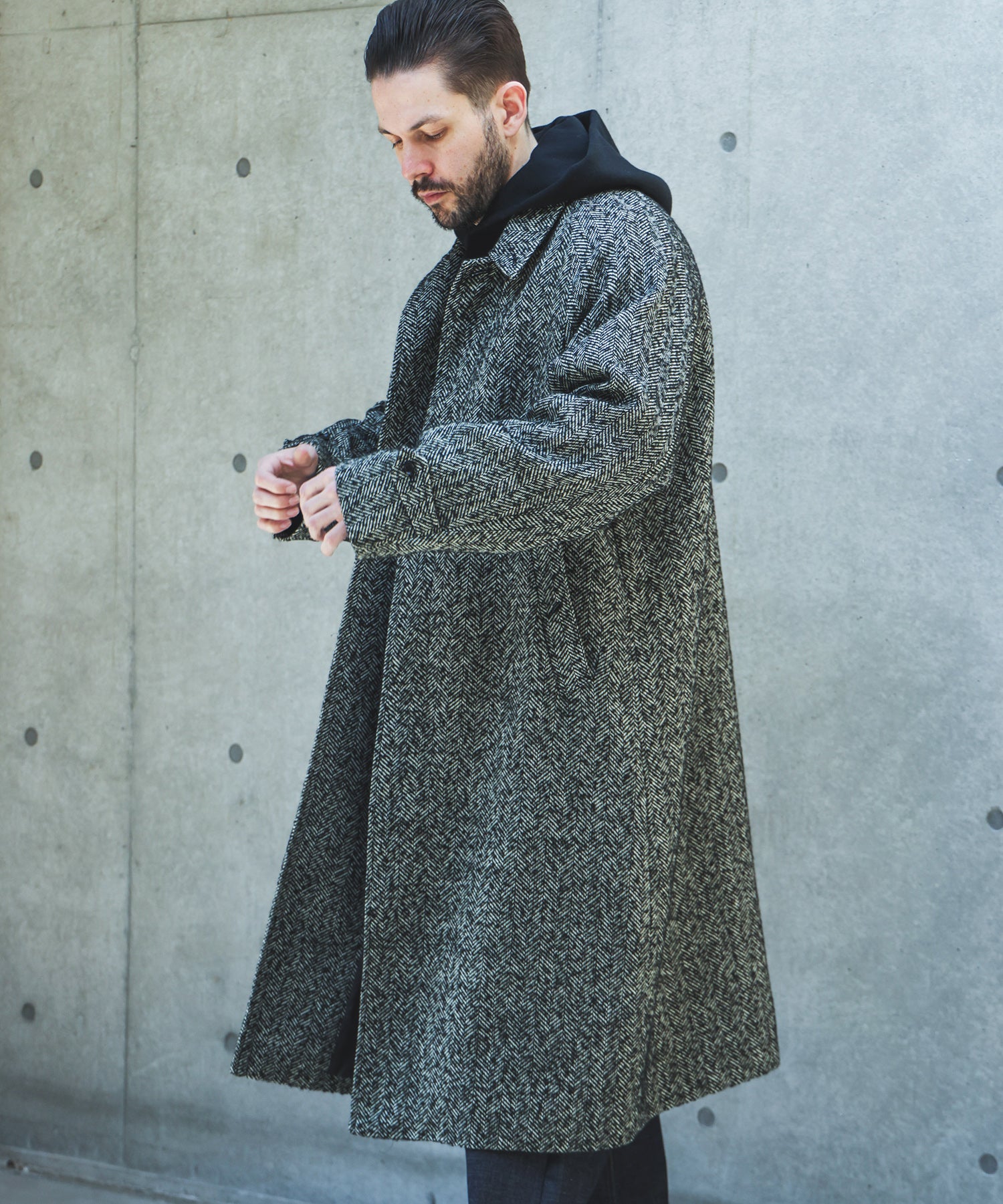 【予約商品】TECH TWEED HERRINGBONE / BALMACAAN COAT /M263127
