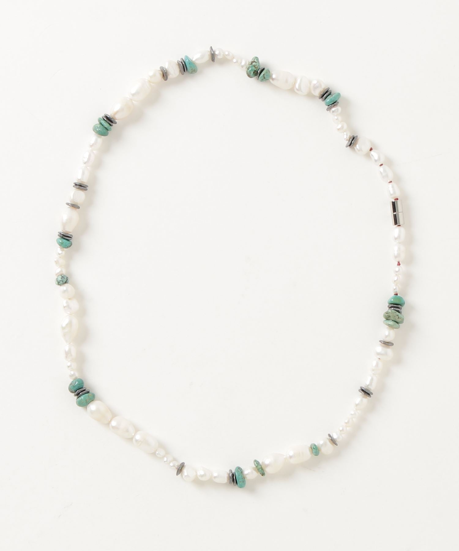 アクセサリー Reserved Turquoise x Pearl Necklace / NHHK-123 – MR.OLIVE ONLINE STORE