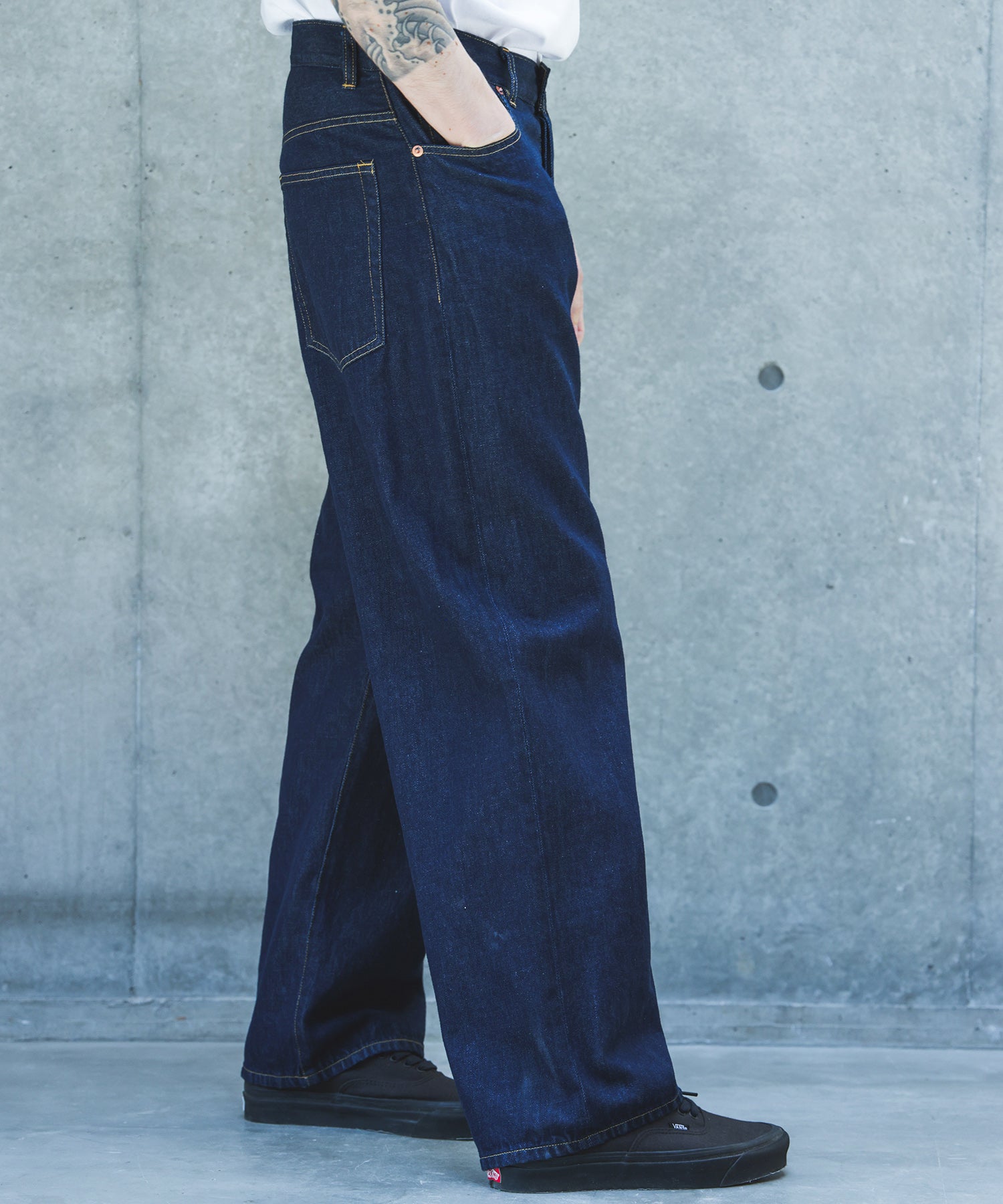 【予約商品】10oz NATURAL SLUB DENIM / WIDE STRIGHT PANTS /M263103