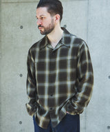 【予約商品】OMBRE TENCEL CHECK / OPEN COLLAR SHIRT /M263108