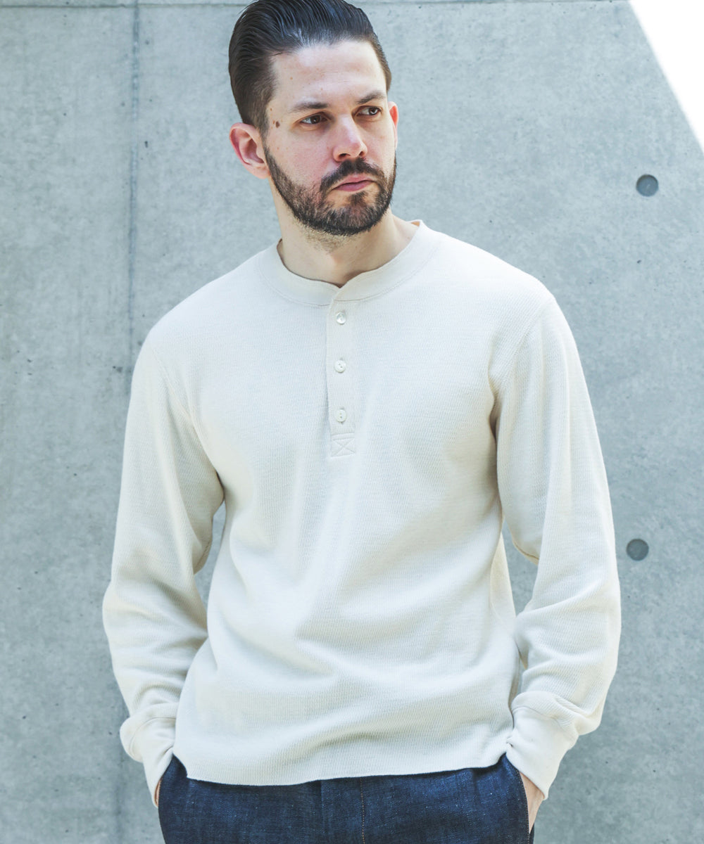 【予約商品】JAPAN HERITAGE HONEYCOMB / HENLEY NECK JERSEY /M263122