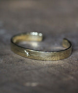 Flat Brass Diamond Bangle / HYJK-307
