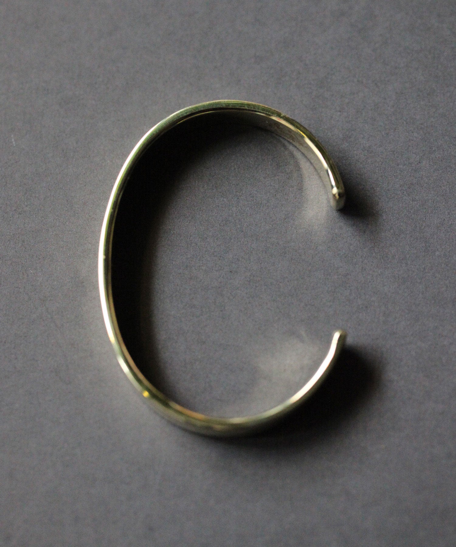 Flat Brass Diamond Bangle / HYJK-307
