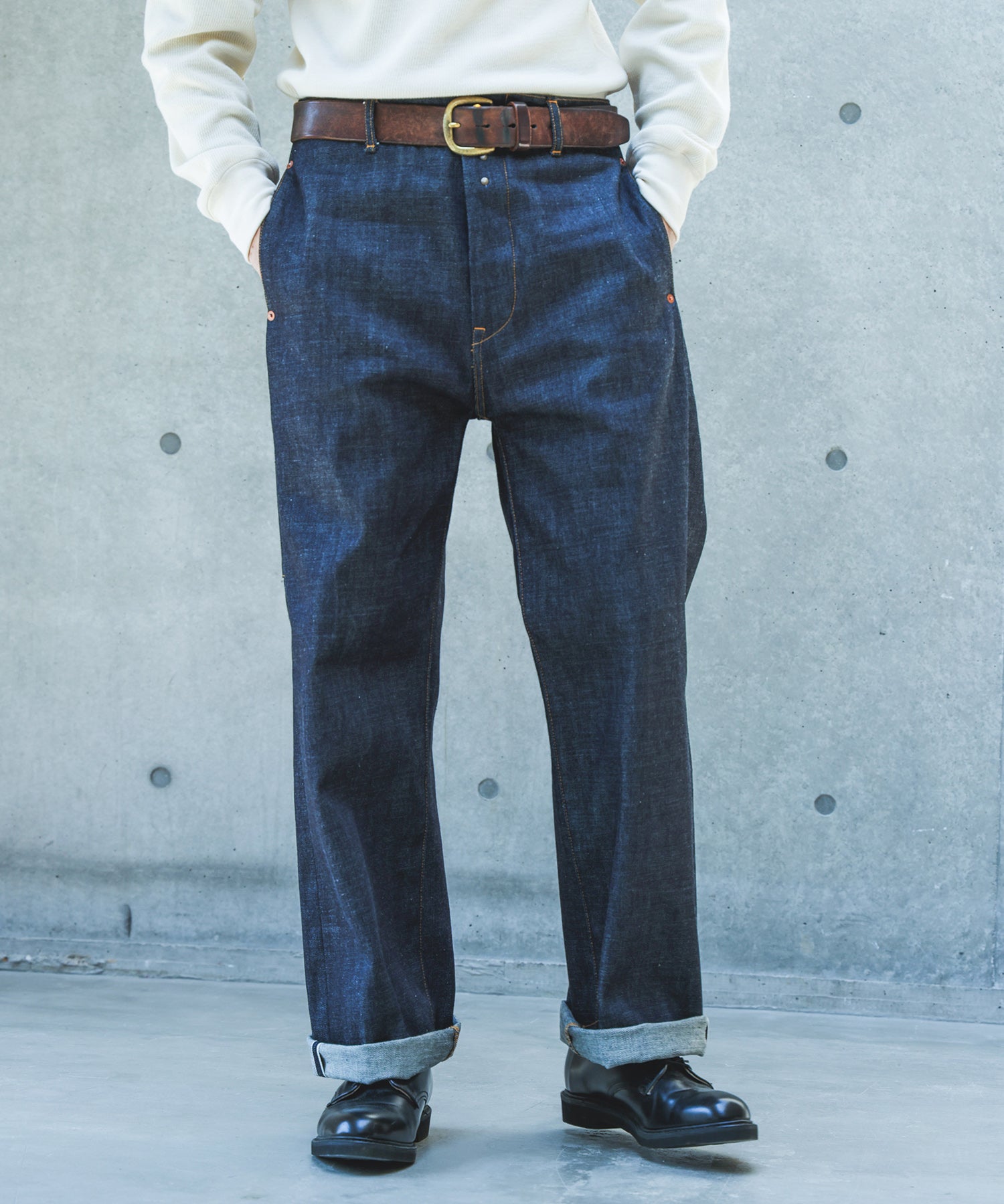 マスターマインド ボーダーライン デニム スカル刺繍 MR-PA9-00 M 予約商品】14oz SELVEDGE DENIM / BASTION TROUSERS /M263110 – MR