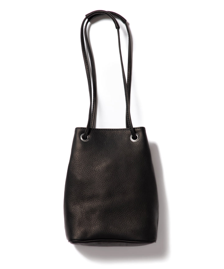 IMPERMA-LEATHER / 2WAY SMALL CYLINDER BAG / ME653