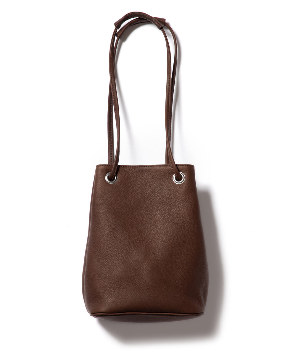 IMPERMA-LEATHER / 2WAY SMALL CYLINDER BAG / ME653