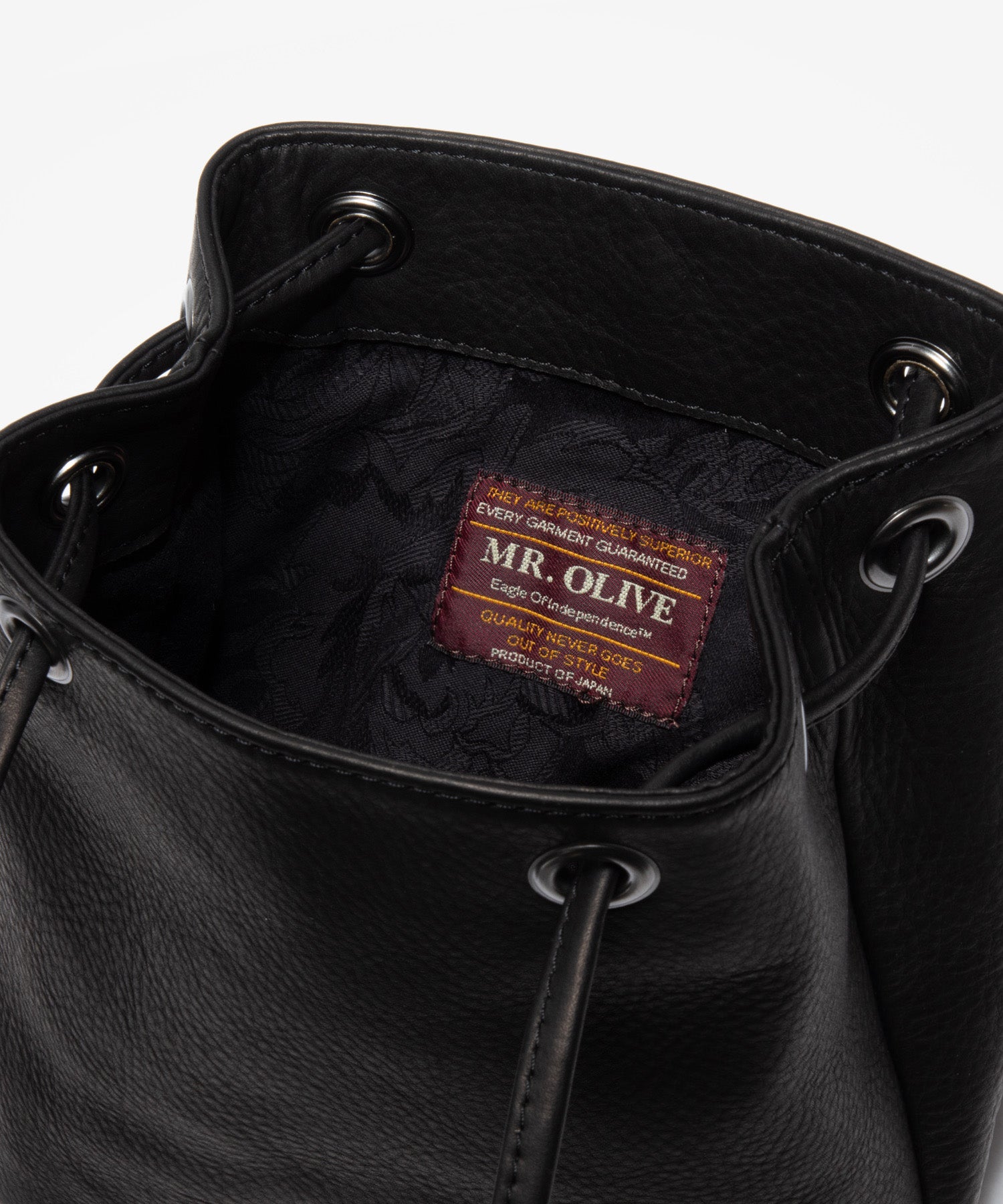 IMPERMA-LEATHER / 2WAY SMALL CYLINDER BAG / ME653