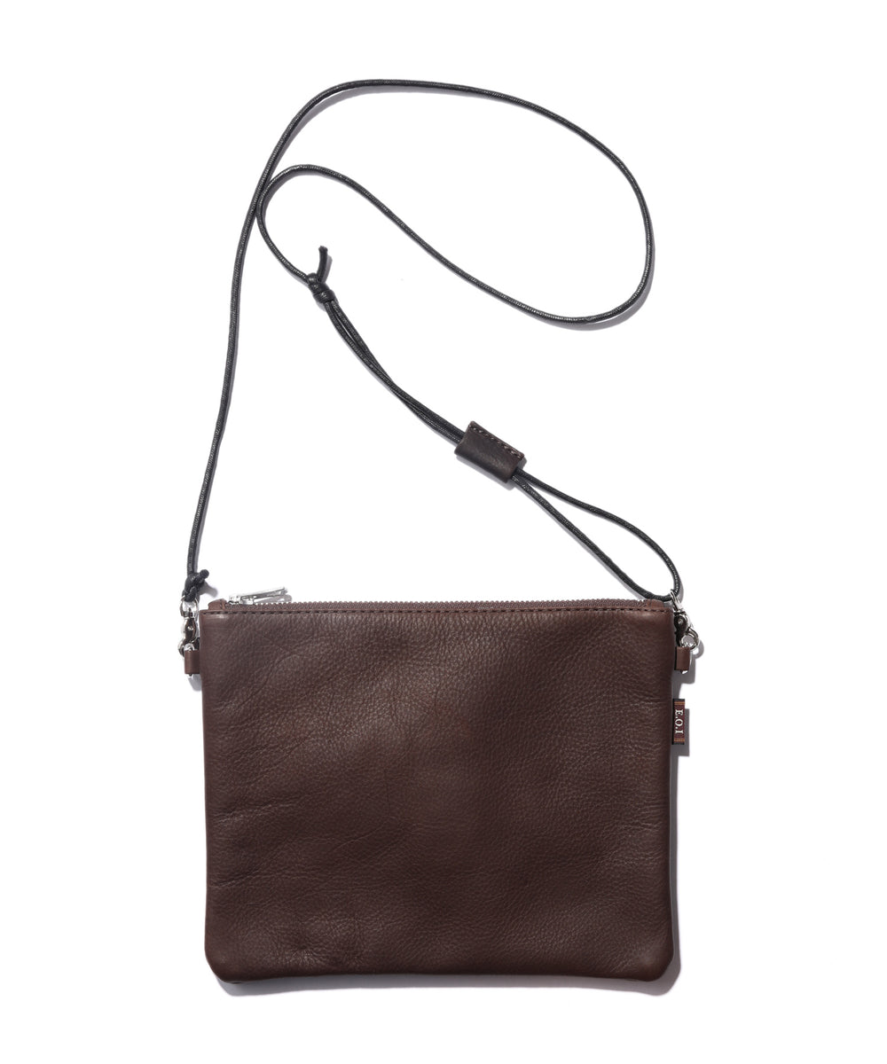 IMPERMA-LEATHER / ZIPPER SMALL SACOCHE / ME680