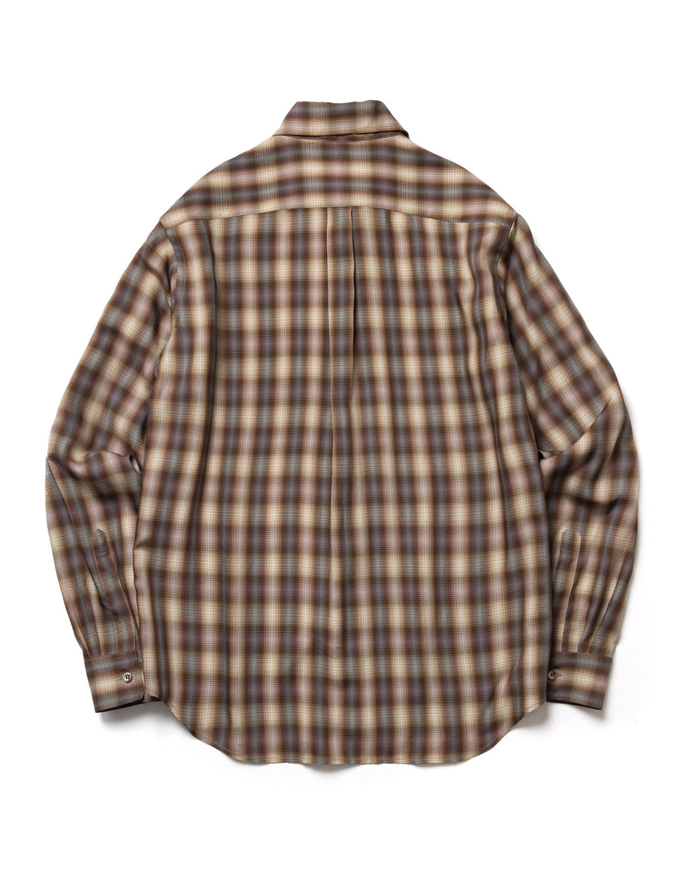 【予約商品】SILKY TENCEL CHECK / REGULAR COLLAR SHIRT /263107