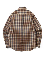 【予約商品】SILKY TENCEL CHECK / REGULAR COLLAR SHIRT /263107
