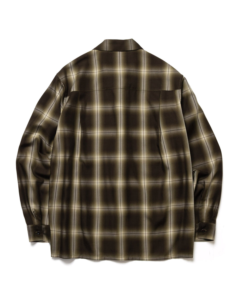 【予約商品】OMBRE TENCEL CHECK / OPEN COLLAR SHIRT /M263108