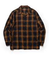 【予約商品】OMBRE TENCEL CHECK / OPEN COLLAR SHIRT /M263108