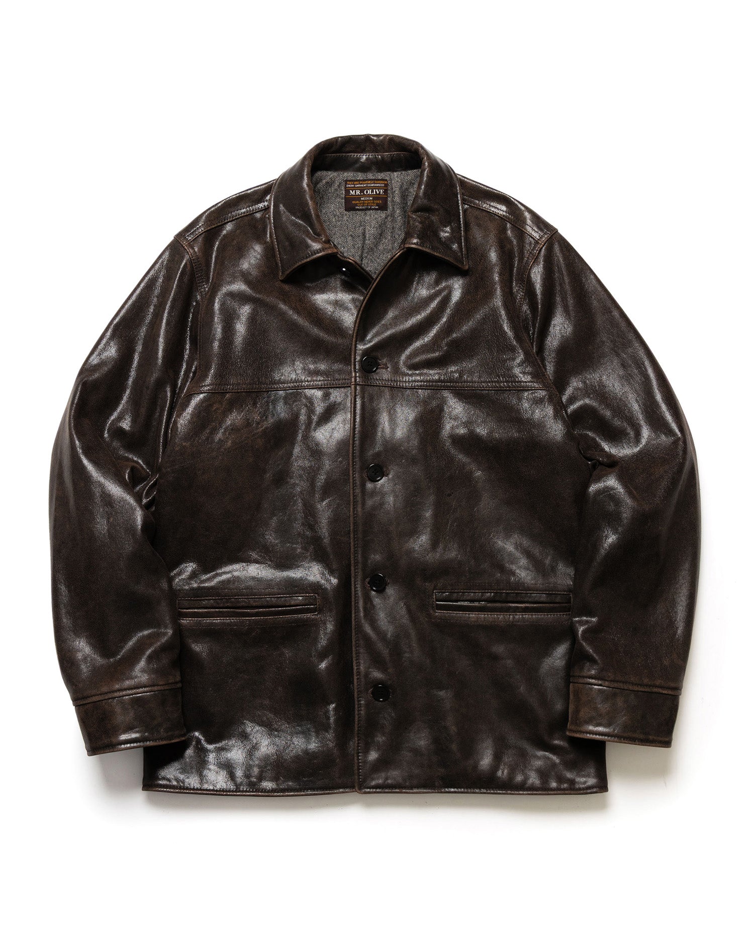 【予約商品】VINTAGE CRACK GOAT LEATHER / PATINA CAR COAT /M263115