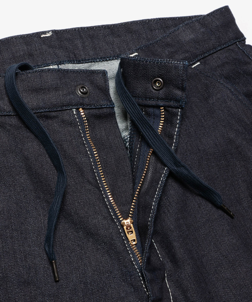 SUPER STRETCH DENIM / ONE WASH WIDE STRAIGHT PANTS / M233106