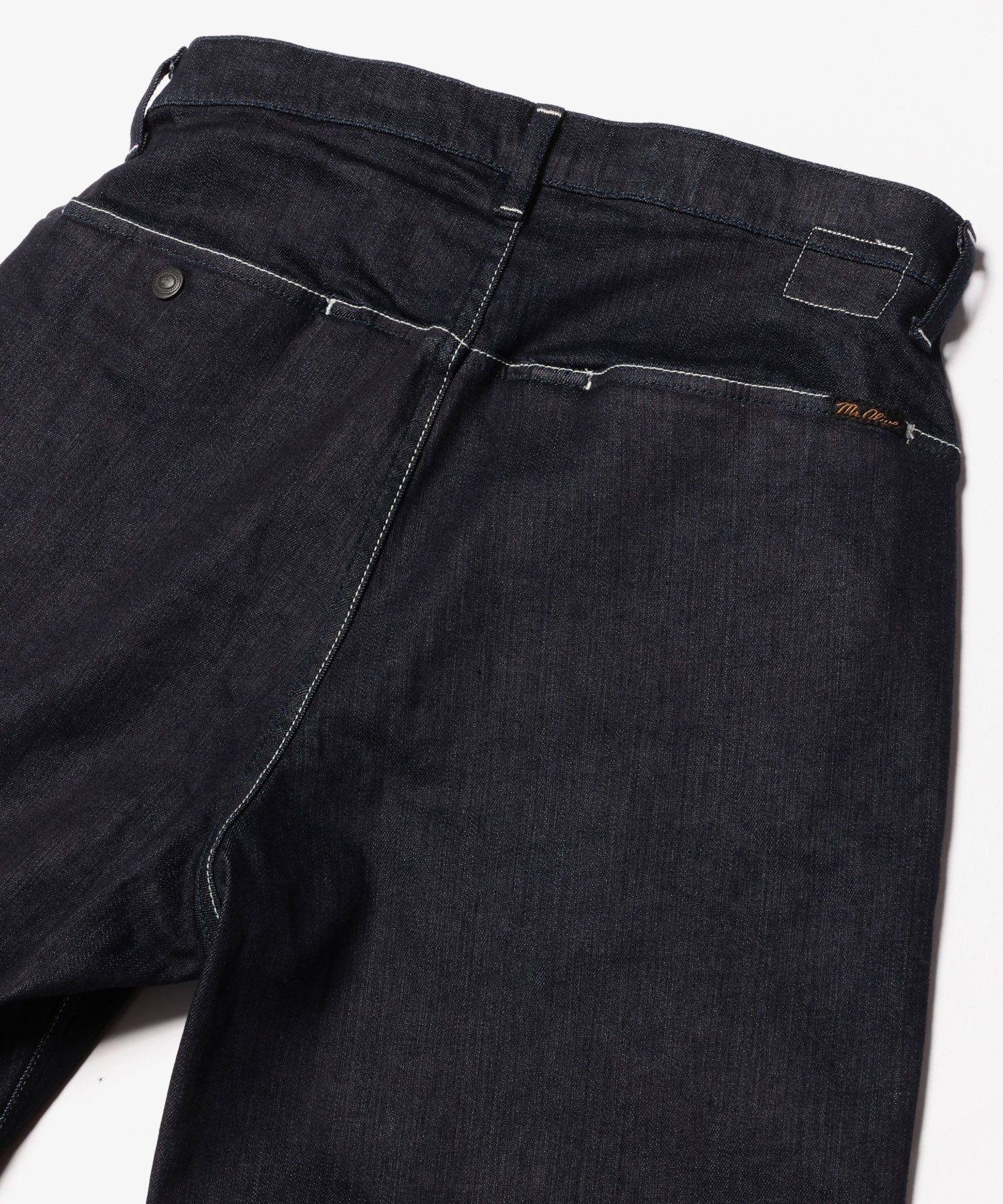 一部予約商品】SUPER STRETCH DENIM / ONE WASH WIDE STRAIGHT PANTS