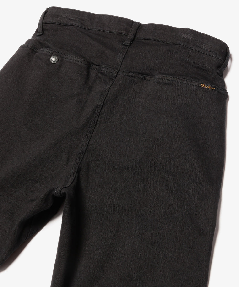 SUPER STRETCH DENIM / SILICON DYED WIDE STRAIGHT PANTS / M233107