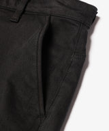 SUPER STRETCH DENIM / SILICON DYED WIDE STRAIGHT PANTS / M233107