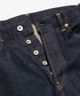 15oz OLD SELVAGE DENIM / WASHED RELAX TAPERED JEANS / M233127