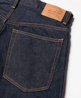 15oz OLD SELVAGE DENIM / WASHED RELAX TAPERED JEANS / M233127
