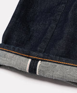 15oz OLD SELVAGE DENIM / WASHED RELAX TAPERED JEANS / M233127