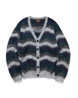 【予約商品】WAVE BORDER MOHAIR / HERITAGE CARDIGAN /M263123