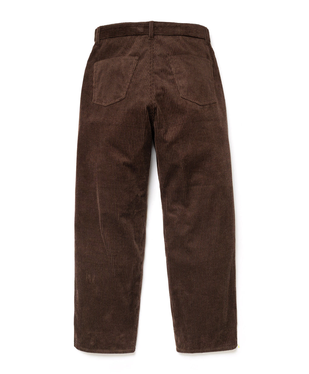 【予約商品】WIDE WALE CORDUROY / BELTED RELAX TAPERED PANTS /M263130