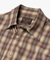 【予約商品】SILKY TENCEL CHECK / REGULAR COLLAR SHIRT /263107