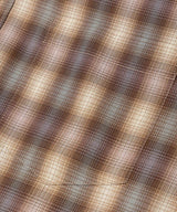 【予約商品】SILKY TENCEL CHECK / REGULAR COLLAR SHIRT /263107