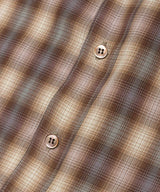 【予約商品】SILKY TENCEL CHECK / REGULAR COLLAR SHIRT /263107