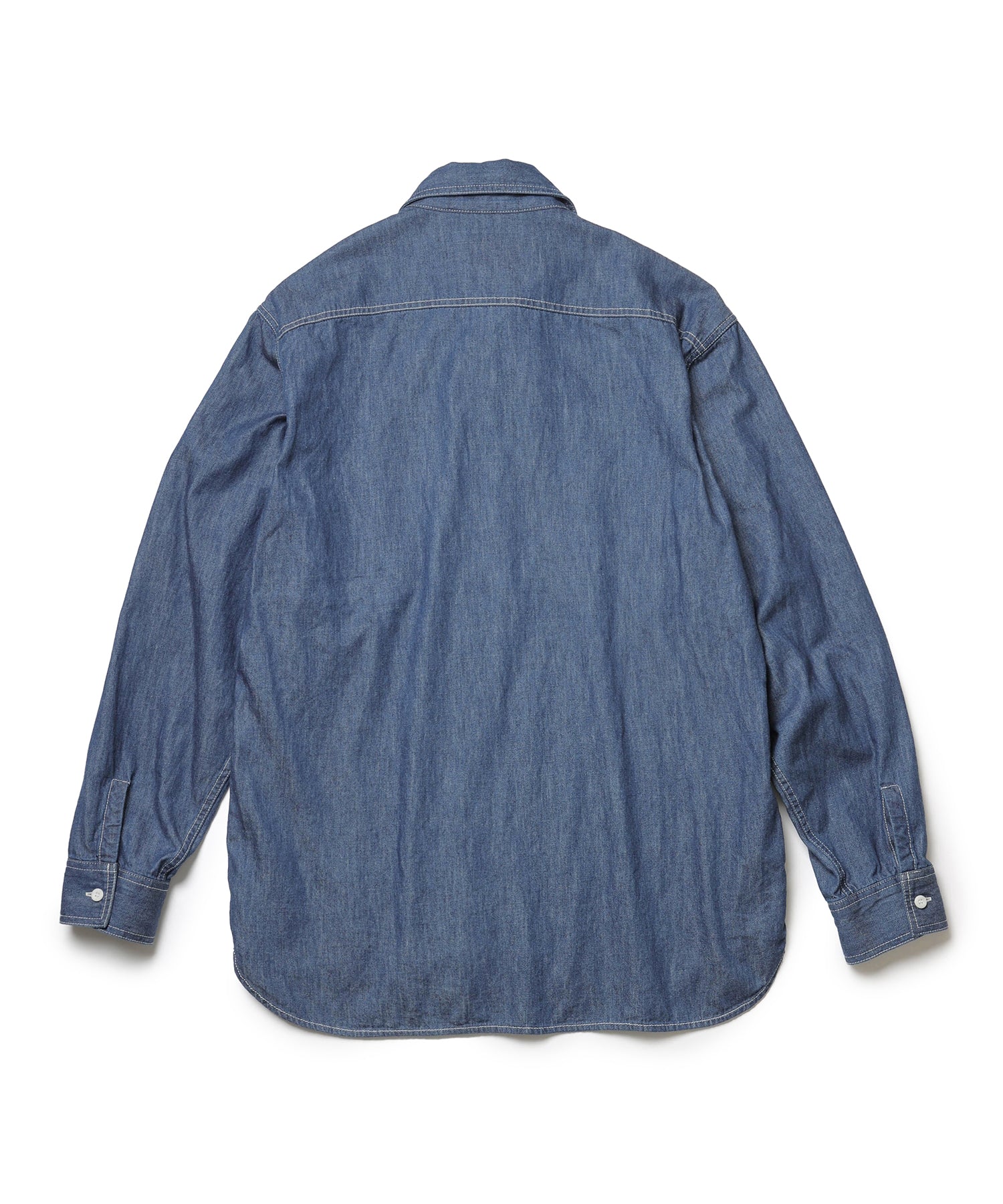 6oz DENIM / BLEACH WASH SERVICEMAN SHIRT / M253105