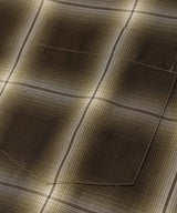 【予約商品】OMBRE TENCEL CHECK / OPEN COLLAR SHIRT /M263108