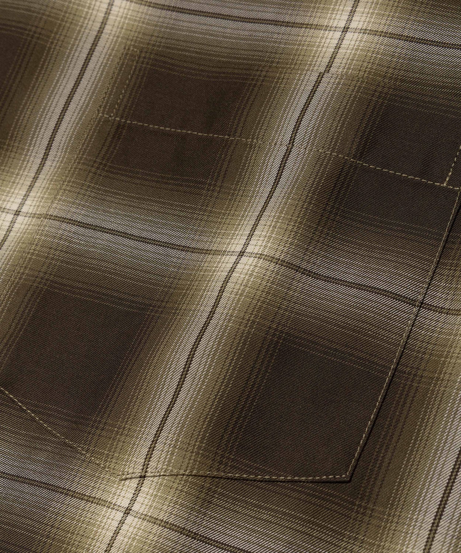 【予約商品】OMBRE TENCEL CHECK / OPEN COLLAR SHIRT /M263108