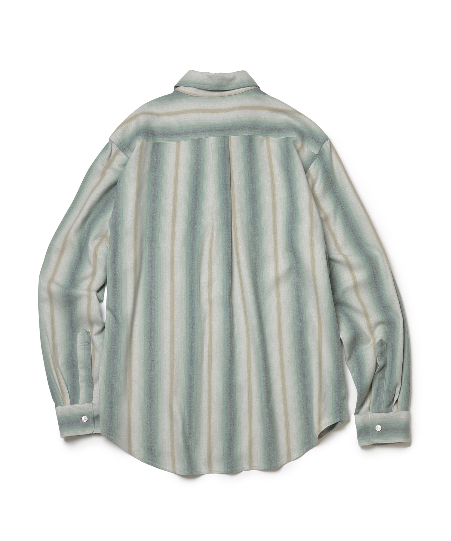 VINTAGE RAYON STRIPE / REGULAR COLLAR SHIRT / M253103