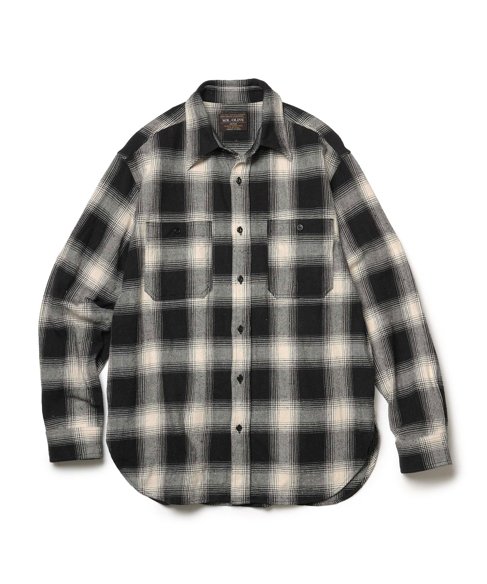 OMBRE CHECK NEL / WORK SHIRT / M253120