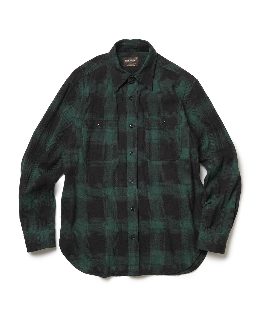 OMBRE CHECK NEL / WORK SHIRT / M253120