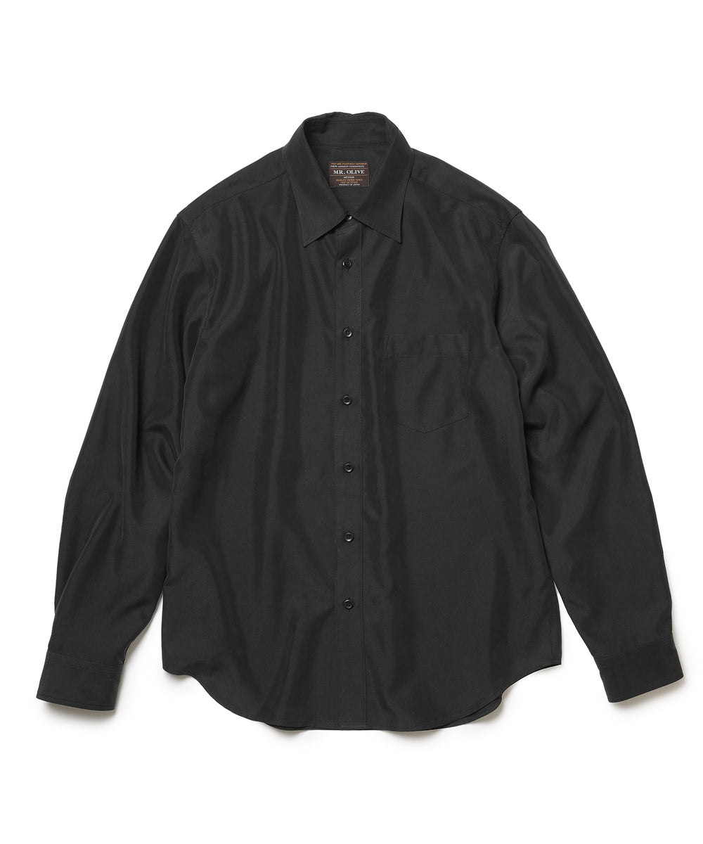 T/R POWDER POPLIN CLOTH / REGULAR COLLAR SHIRT / M253101