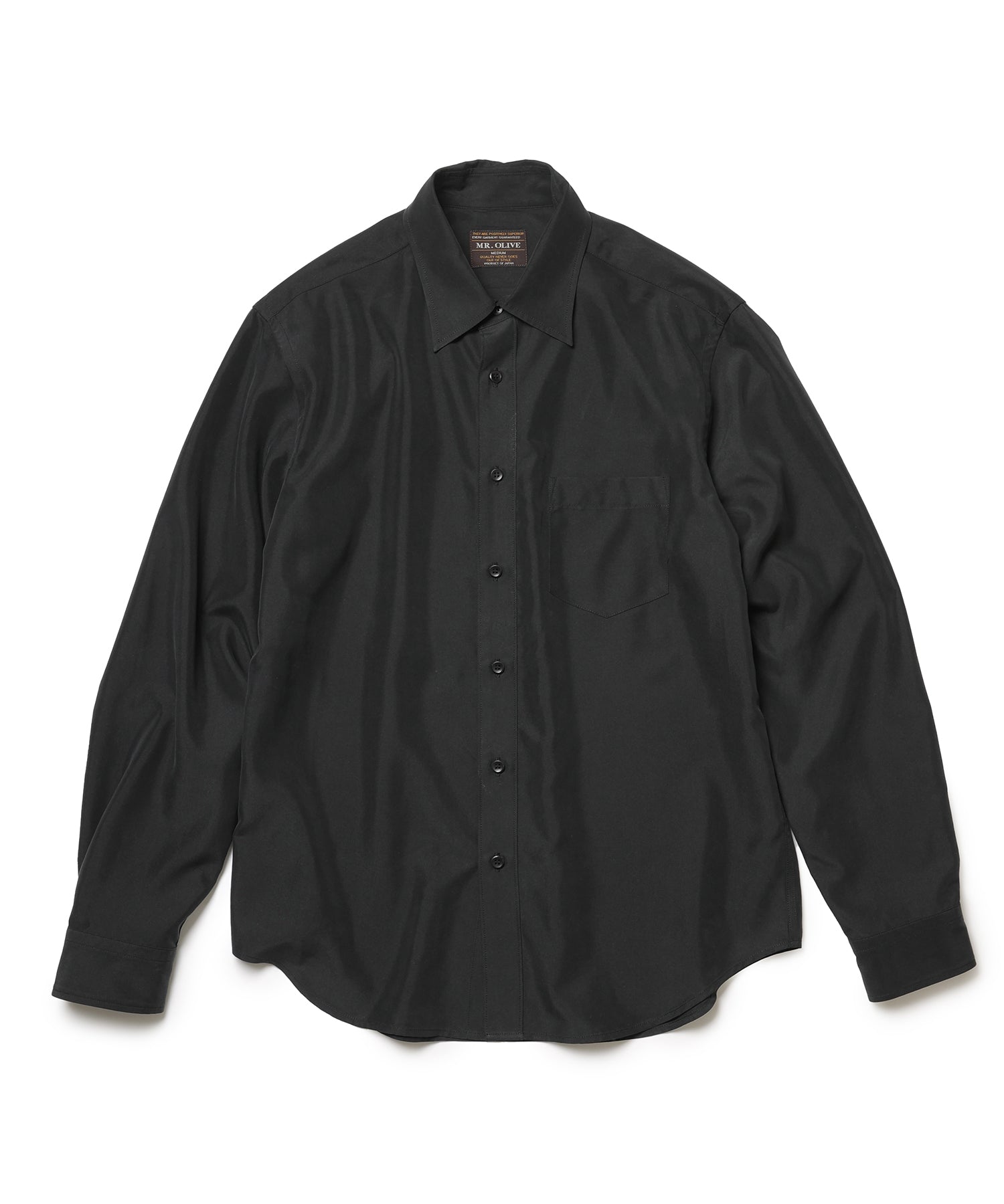 T/R POWDER POPLIN CLOTH / REGULAR COLLAR SHIRT / M253101