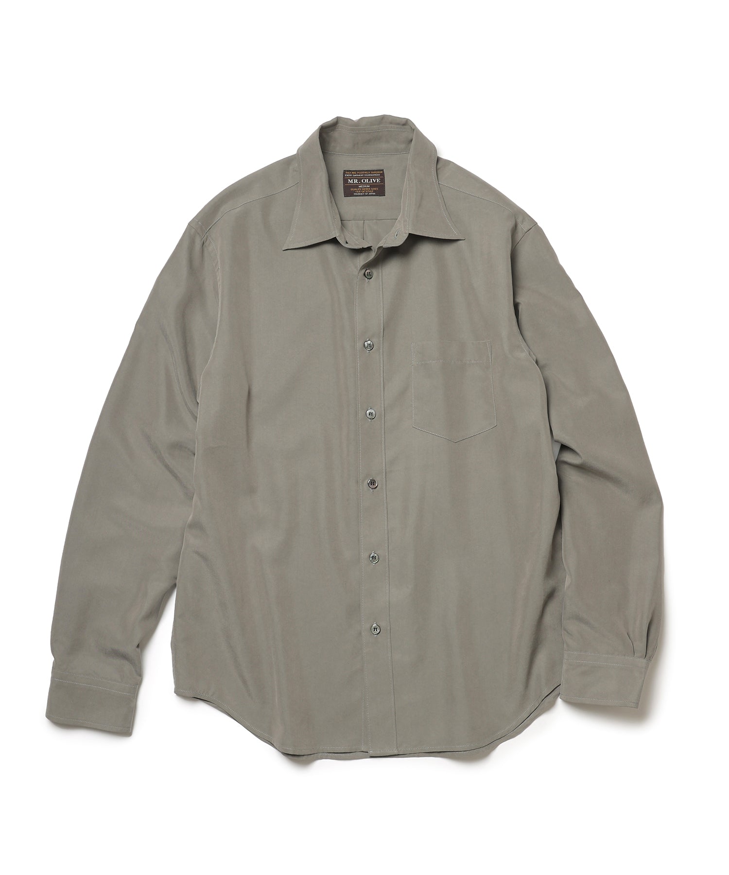 T/R POWDER POPLIN CLOTH / REGULAR COLLAR SHIRT / M253101