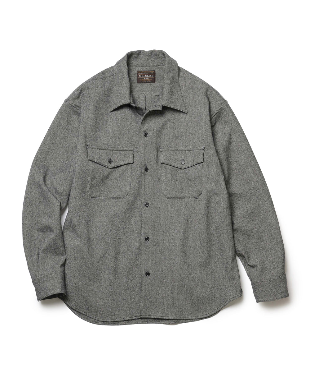 PEACHSKIN STRETCH GABARDINE / CPO SHIRT / M253118