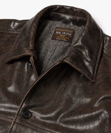 【予約商品】VINTAGE CRACK GOAT LEATHER / PATINA CAR COAT /M263115