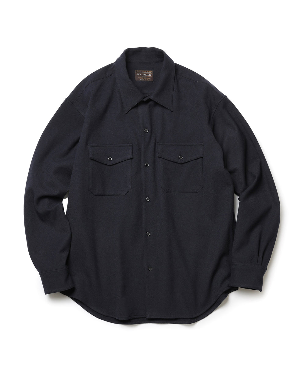PEACHSKIN STRETCH GABARDINE / CPO SHIRT / M253118
