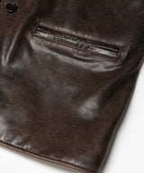 【予約商品】VINTAGE CRACK GOAT LEATHER / PATINA CAR COAT /M263115