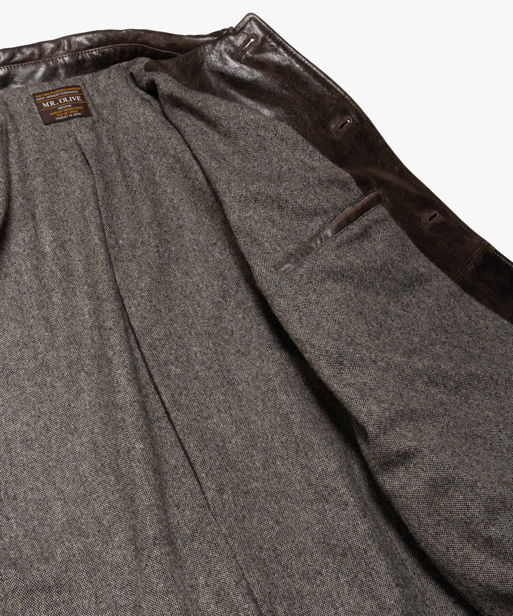 【予約商品】VINTAGE CRACK GOAT LEATHER / PATINA CAR COAT /M263115