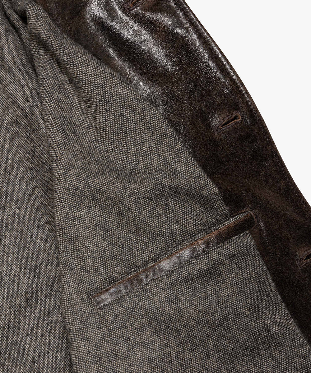 【予約商品】VINTAGE CRACK GOAT LEATHER / PATINA CAR COAT /M263115