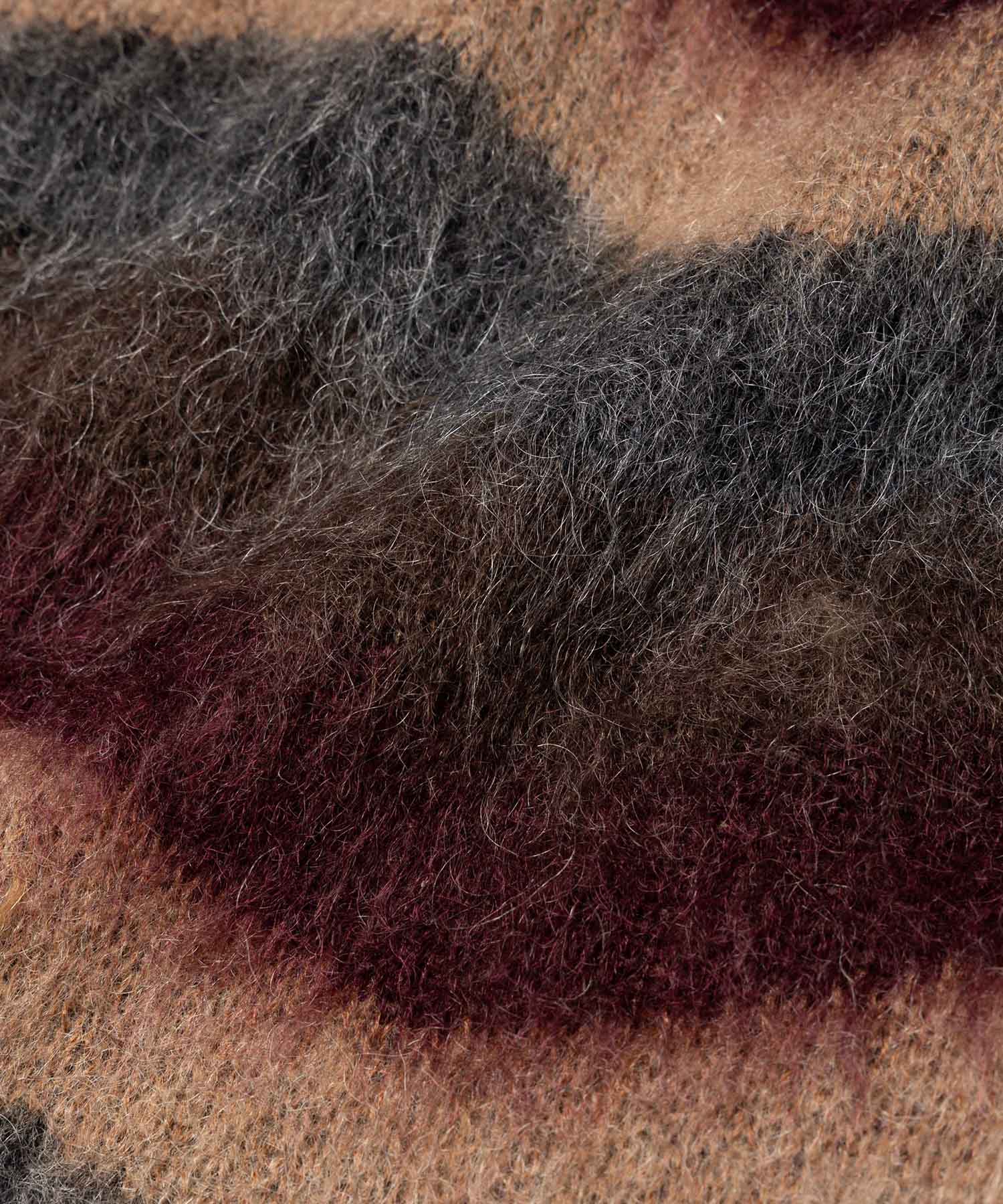 【予約商品】WAVE BORDER MOHAIR / HERITAGE CARDIGAN /M263123