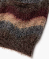 【予約商品】WAVE BORDER MOHAIR / HERITAGE CARDIGAN /M263123