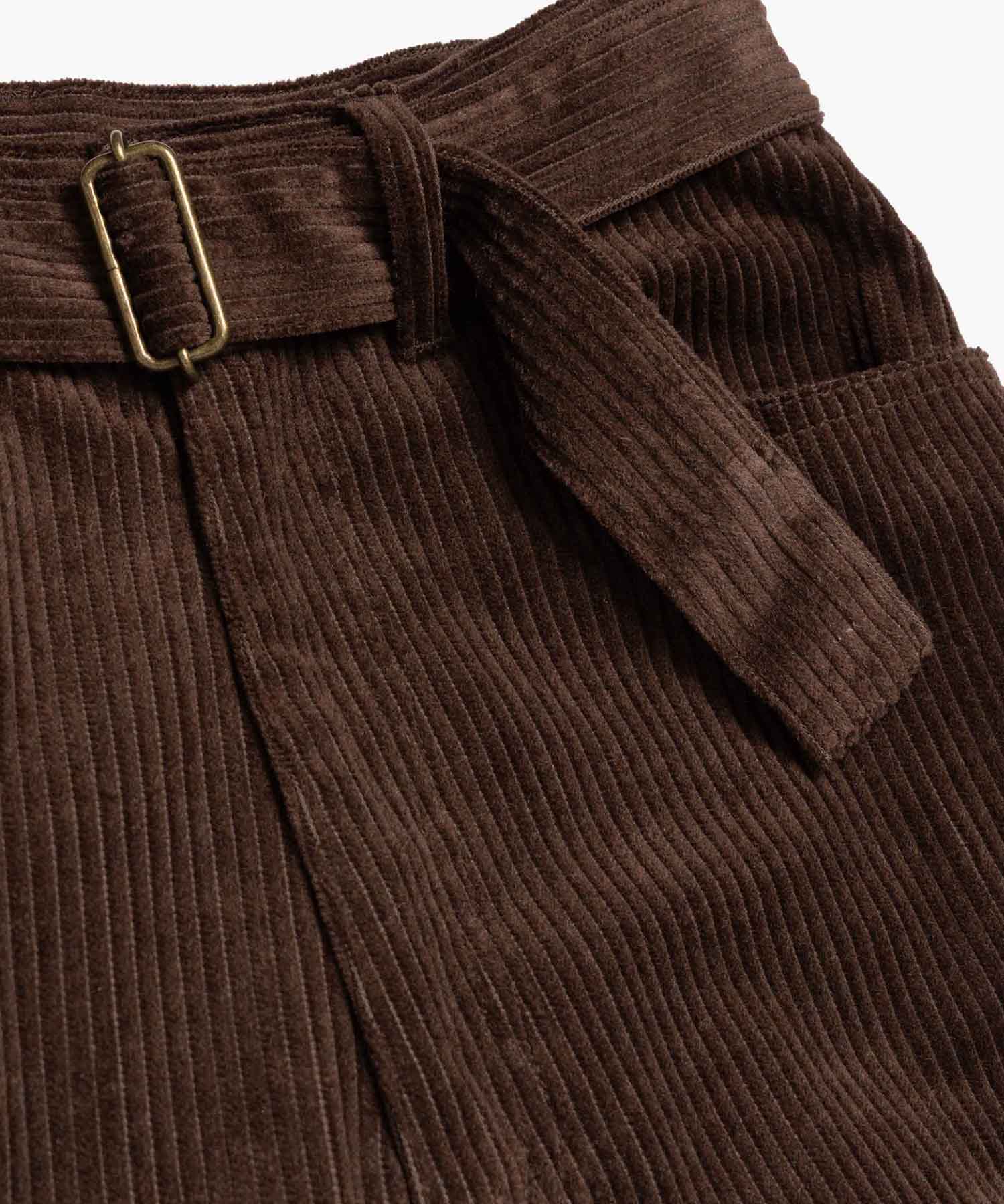 【予約商品】WIDE WALE CORDUROY / BELTED RELAX TAPERED PANTS /M263130