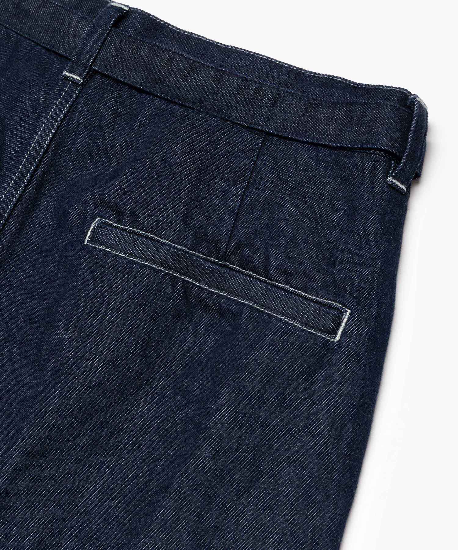 【予約商品】10oz NATURAL SLUB DENIM / BELTED WIDE TAPERD PANTS /M263104